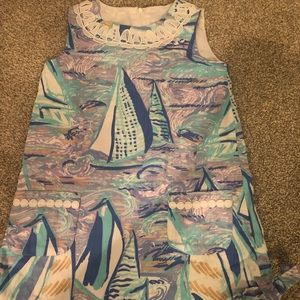 Lilly Pulitzer girls size 5 shift in aboat time.